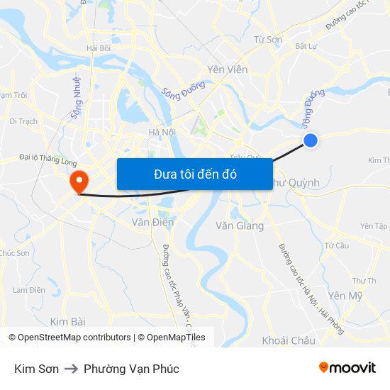 Kim Sơn to Phường Vạn Phúc map