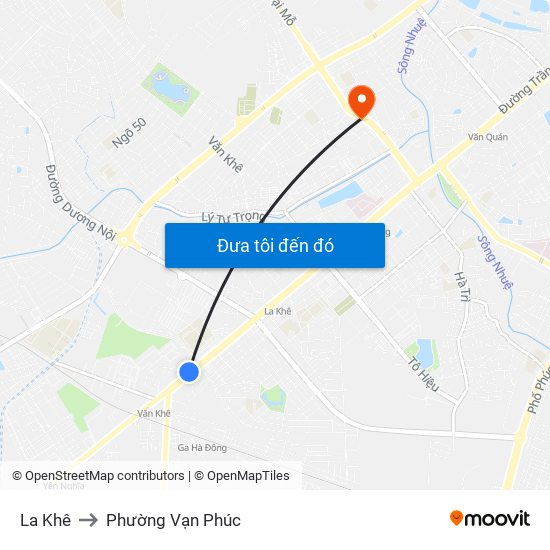 La Khê to Phường Vạn Phúc map