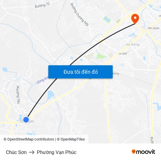 Chúc Sơn to Phường Vạn Phúc map
