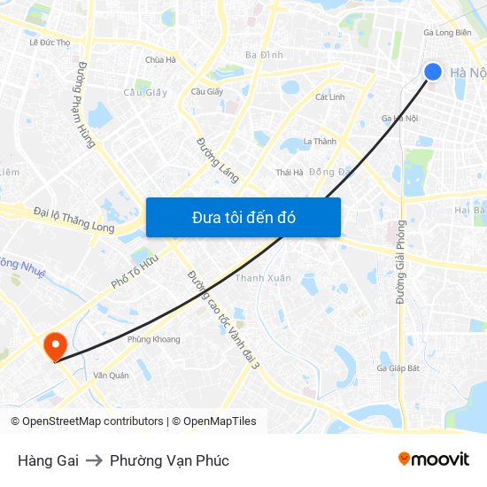 Hàng Gai to Phường Vạn Phúc map