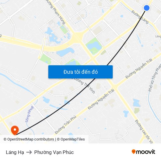 Láng Hạ to Phường Vạn Phúc map