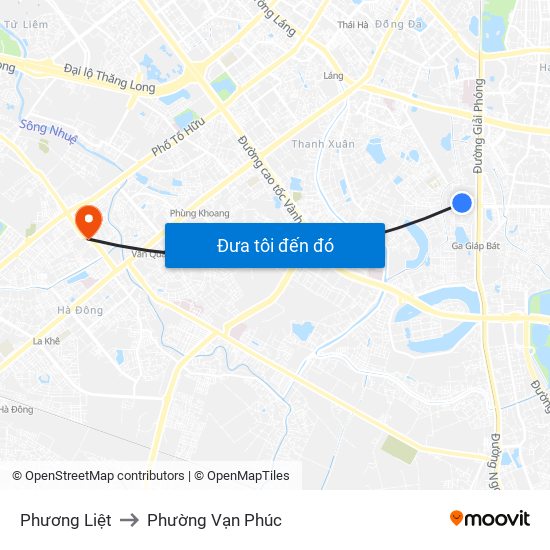 Phương Liệt to Phường Vạn Phúc map