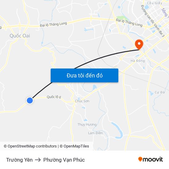 Trường Yên to Phường Vạn Phúc map