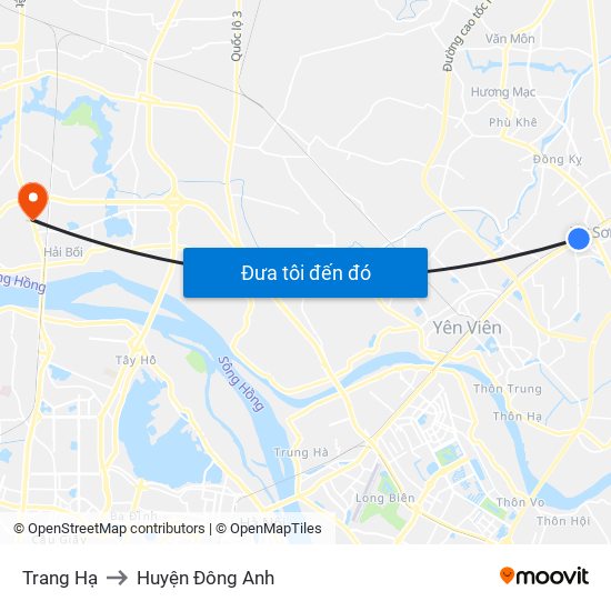 Trang Hạ to Huyện Đông Anh map