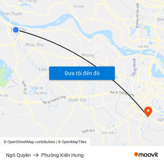 Ngô Quyền to Phường Kiến Hưng map