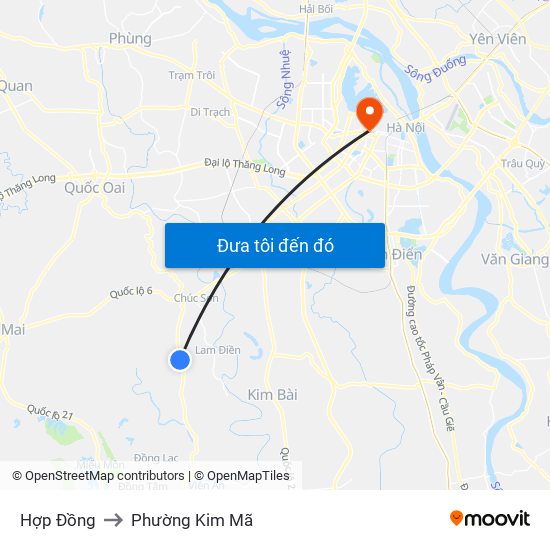 Hợp Đồng to Phường Kim Mã map