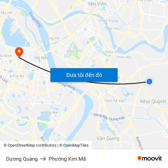 Dương Quang to Phường Kim Mã map