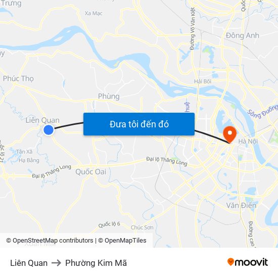 Liên Quan to Phường Kim Mã map