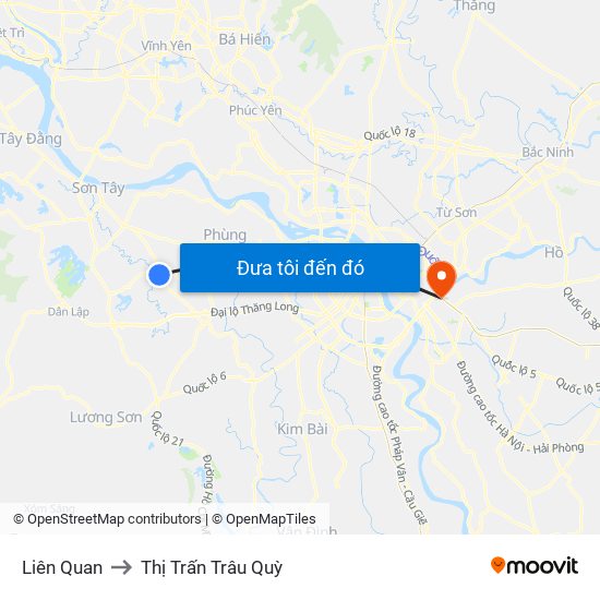 Liên Quan to Thị Trấn Trâu Quỳ map