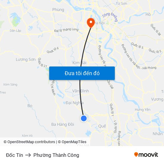 Đốc Tín to Phường Thành Công map