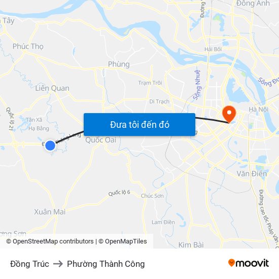 Đồng Trúc to Phường Thành Công map