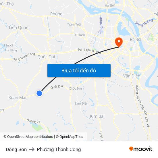 Đông Sơn to Phường Thành Công map