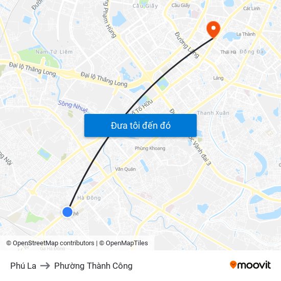 Phú La to Phường Thành Công map