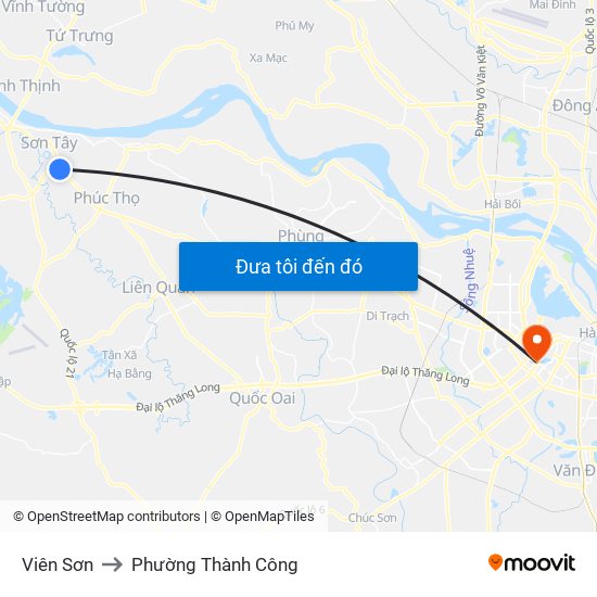 Viên Sơn to Phường Thành Công map