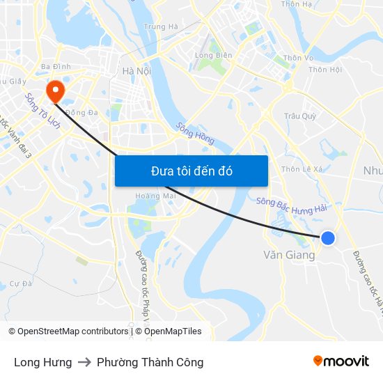 Long Hưng to Phường Thành Công map
