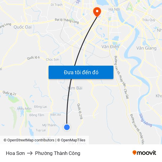 Hoa Sơn to Phường Thành Công map