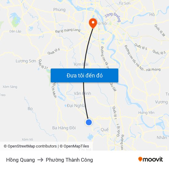 Hồng Quang to Phường Thành Công map