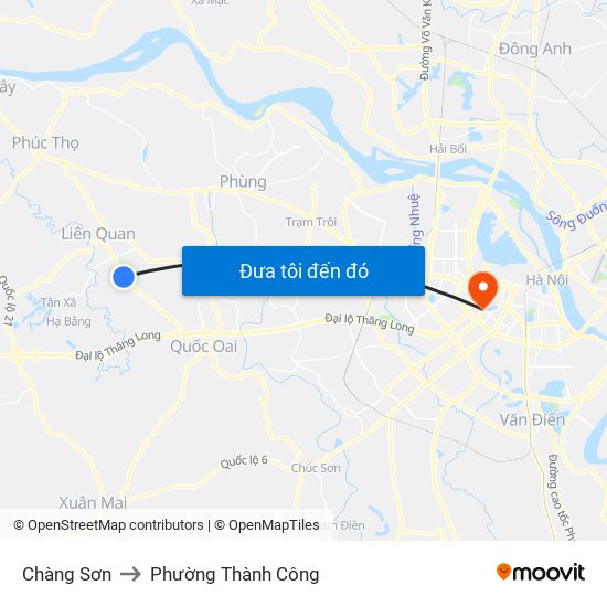 Chàng Sơn to Phường Thành Công map