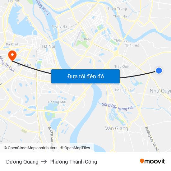 Dương Quang to Phường Thành Công map