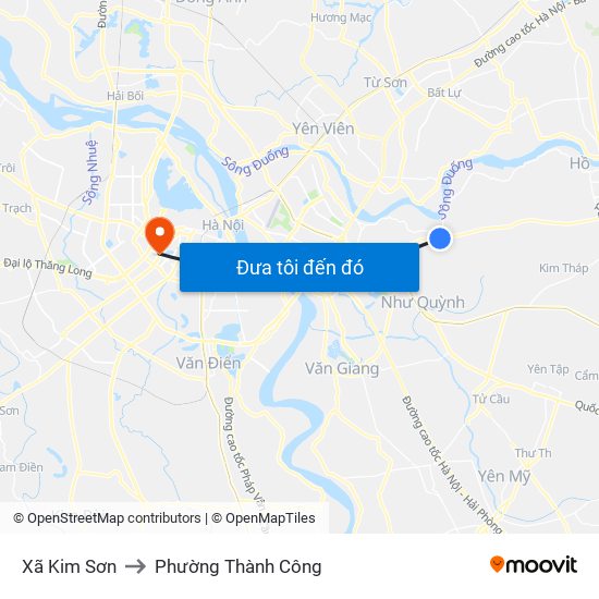 Xã Kim Sơn to Phường Thành Công map