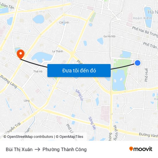 Bùi Thị Xuân to Phường Thành Công map