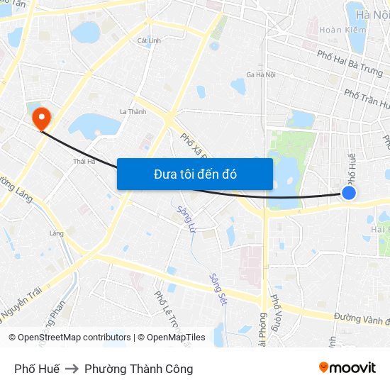 Phố Huế to Phường Thành Công map