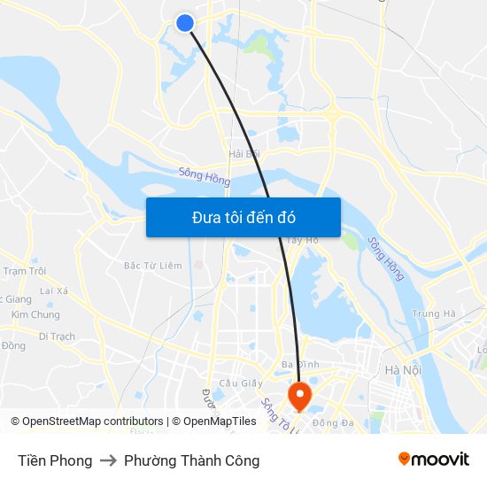 Tiền Phong to Phường Thành Công map