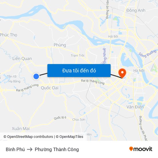 Bình Phú to Phường Thành Công map