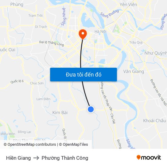 Hiền Giang to Phường Thành Công map