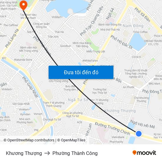 Khương Thượng to Phường Thành Công map