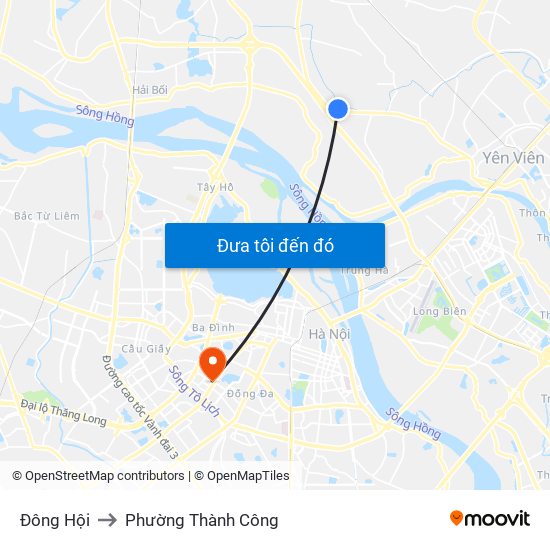 Đông Hội to Phường Thành Công map