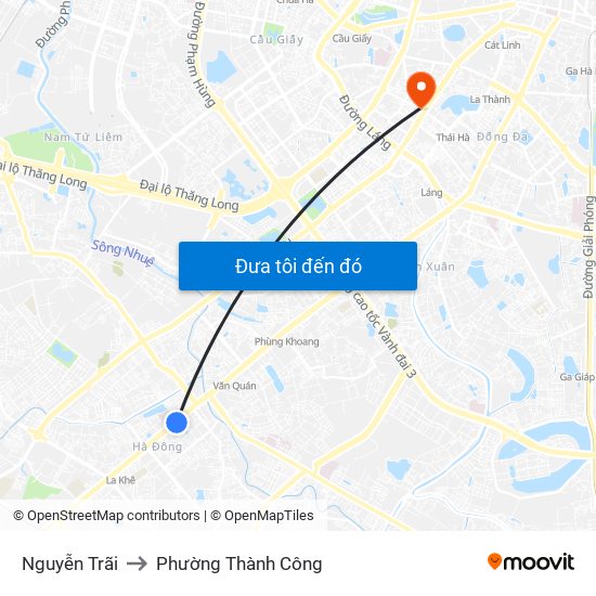 Nguyễn Trãi to Phường Thành Công map