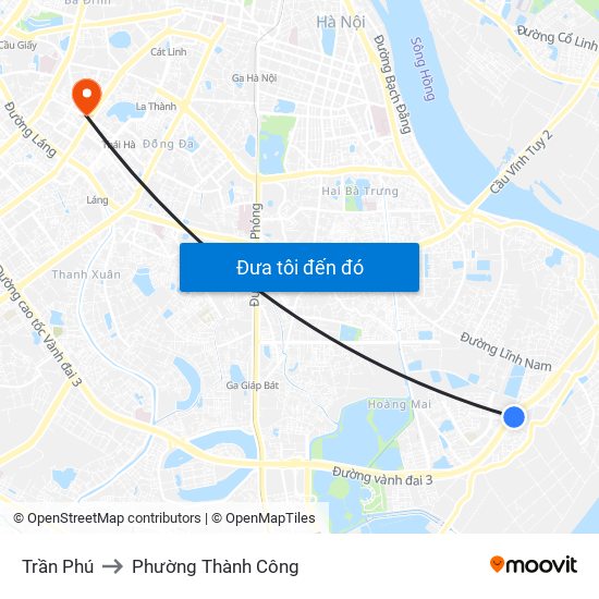 Trần Phú to Phường Thành Công map