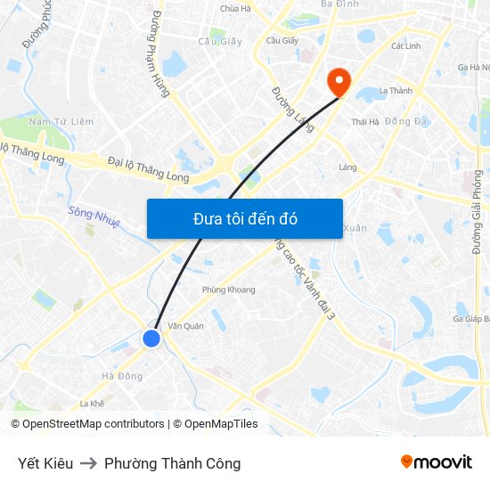 Yết Kiêu to Phường Thành Công map