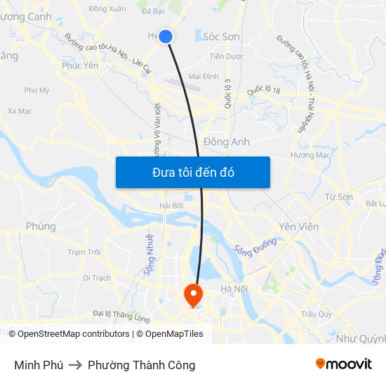 Minh Phú to Phường Thành Công map