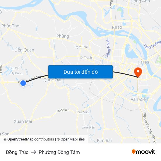 Đồng Trúc to Phường Đồng Tâm map