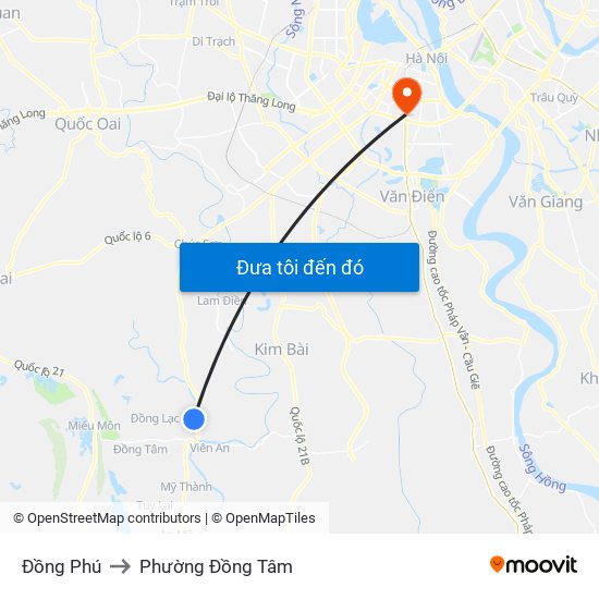 Đồng Phú to Phường Đồng Tâm map