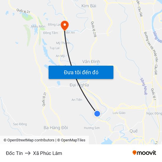 Đốc Tín to Xã Phúc Lâm map