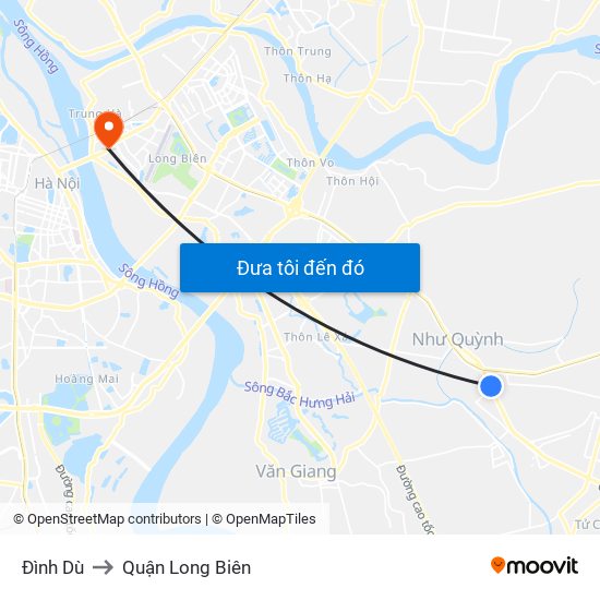 Đình Dù to Quận Long Biên map