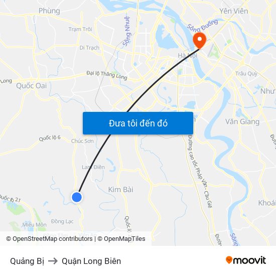 Quảng Bị to Quận Long Biên map