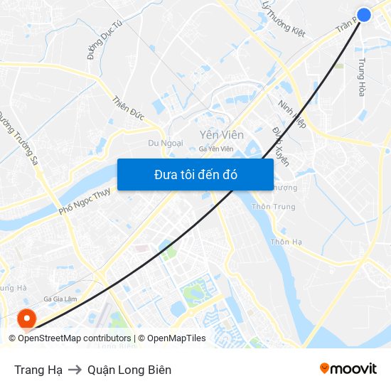 Trang Hạ to Quận Long Biên map