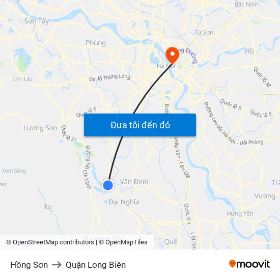 Hồng Sơn to Quận Long Biên map