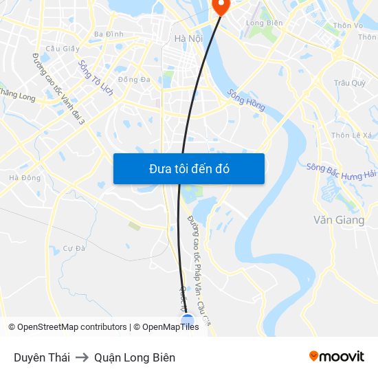 Duyên Thái to Quận Long Biên map