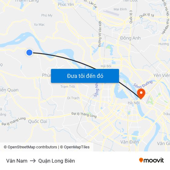 Vân Nam to Quận Long Biên map