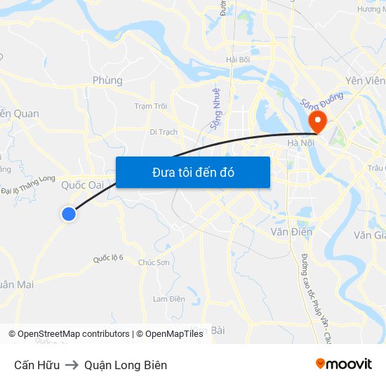 Cấn Hữu to Quận Long Biên map