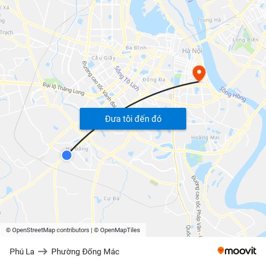 Phú La to Phường Đống Mác map