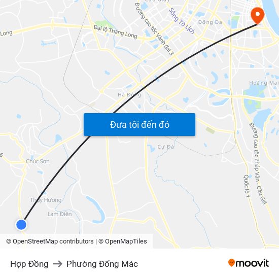 Hợp Đồng to Phường Đống Mác map