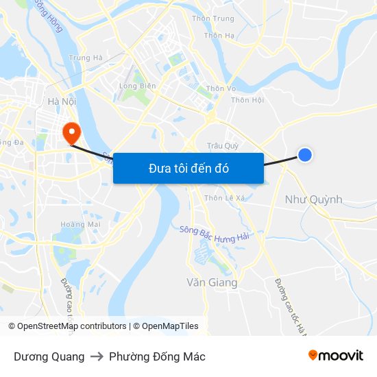 Dương Quang to Phường Đống Mác map