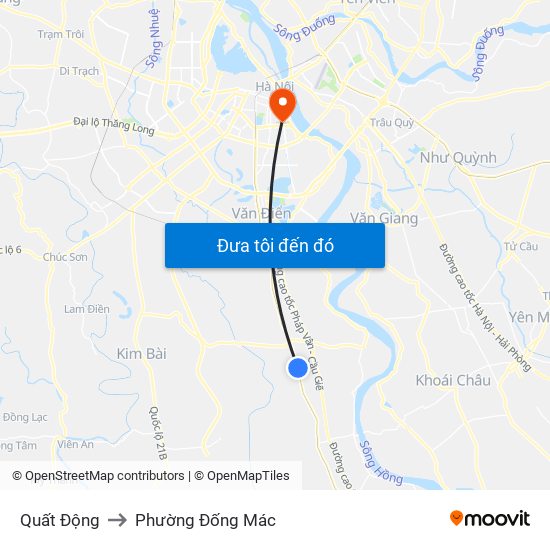 Quất Động to Phường Đống Mác map