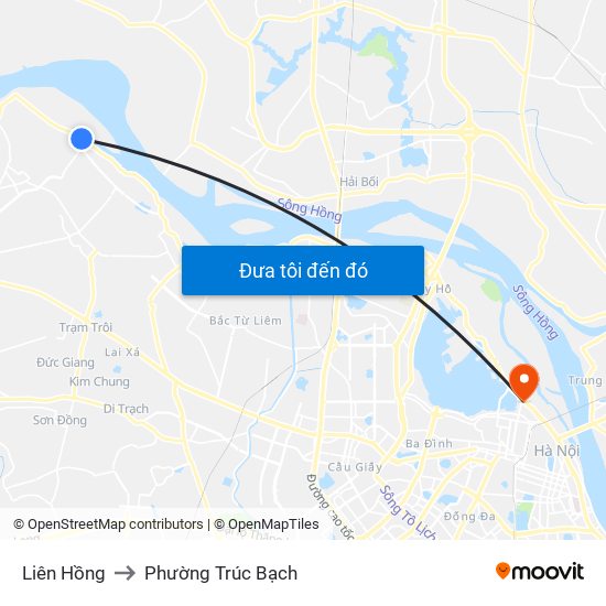 Liên Hồng to Phường Trúc Bạch map